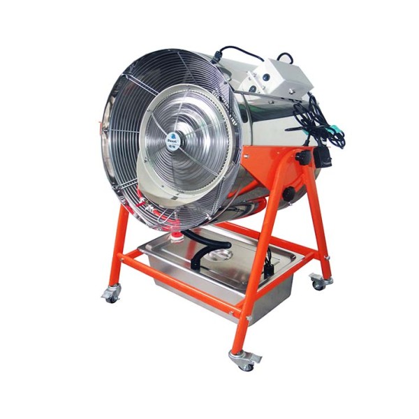 Chinese manufacturer direct sales summer high-efficiency large-area cooling, humidifying, and dust-removing stainless steel misting fan